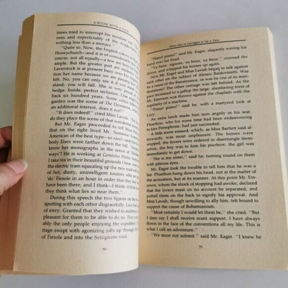1989 A Room With a View Paperback Book, EM Forster Edwardian England Love Story - Picture 7 of 9